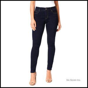 Sculpt Skinny Jeans Mid-Rise Stretch Y2K Trendy Comfortable Figure Enhancing